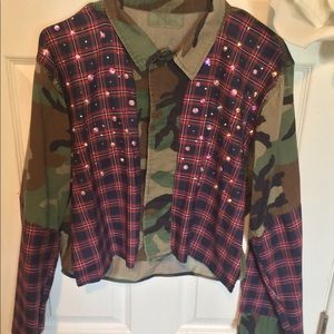 Custom Camouflage  Jacket 🤗❣️ Size M/L